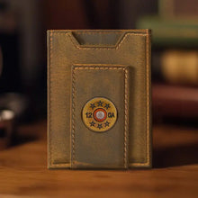 Zep-Pro Vintage Tan Leather Magnetic Front Pocket Wallet - Multiple Options