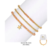 Petite Crystal Trio | Stretch Bead Bracelets - Multiple Options