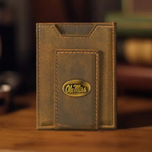 Zep-Pro Vintage Tan Leather Magnetic Front Pocket Wallet - Multiple Options