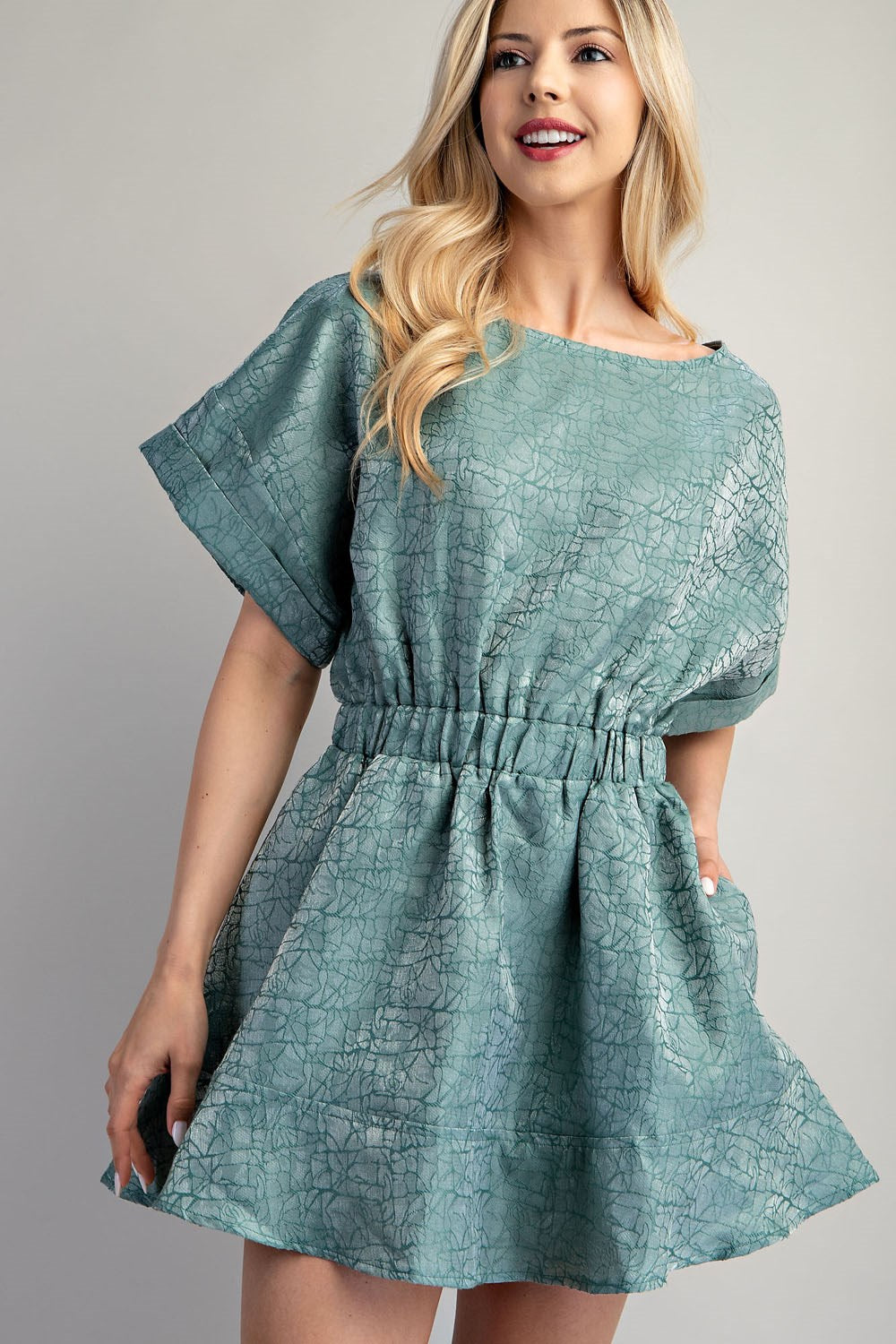 Shimmer and Sage Dress