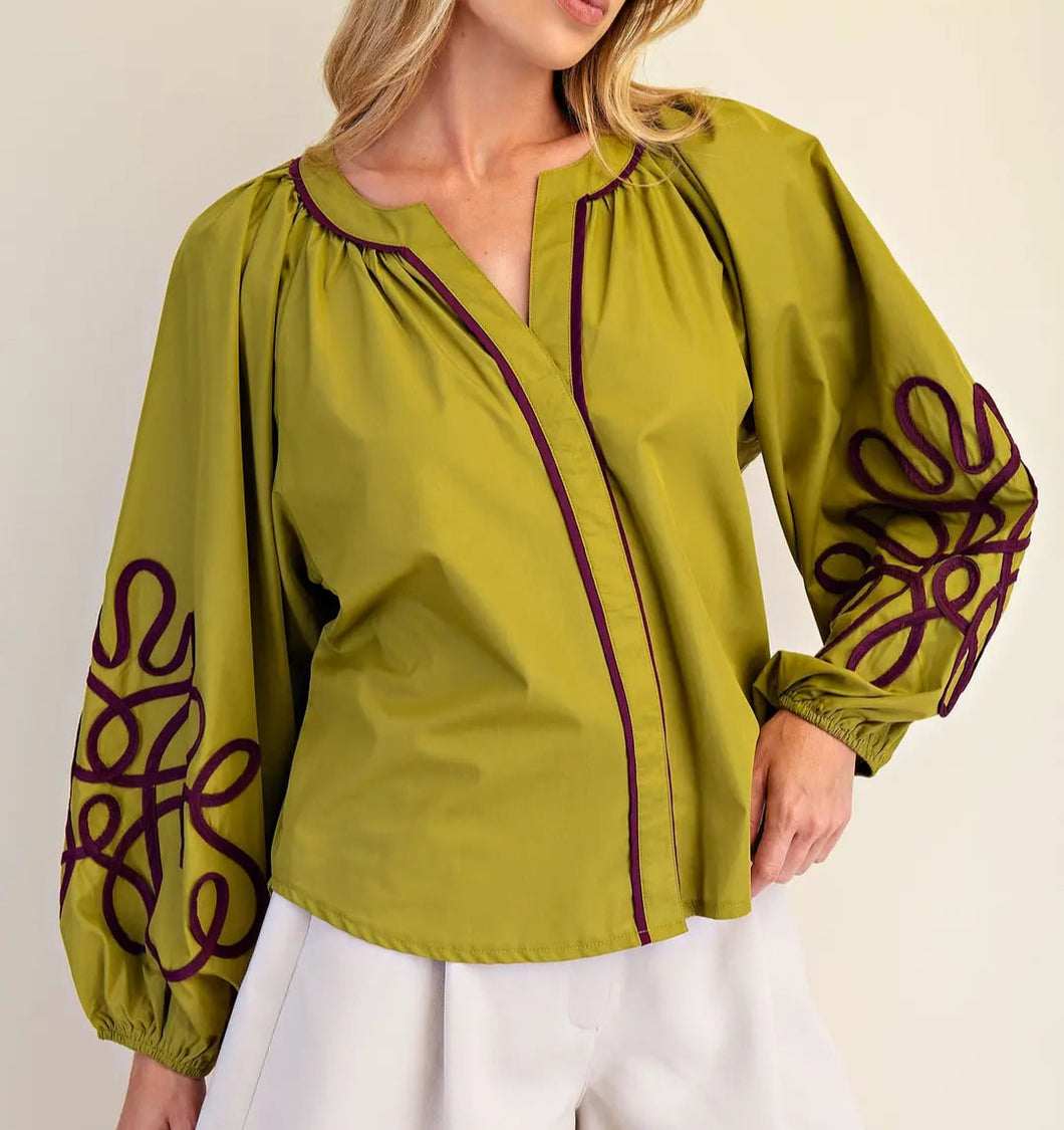 Chartreuse Top