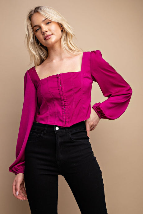Splash of Magenta Top