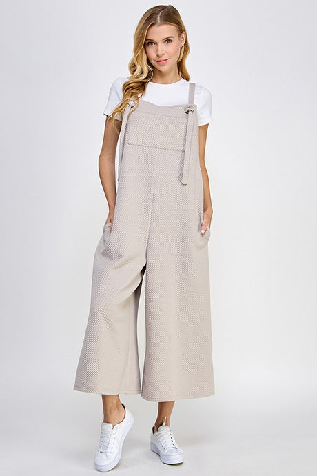 Textured Overalls