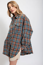 Vintage Teal Button-up