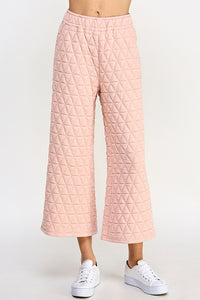 Blush Quilted Pants