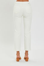 Cream Denim Cropped Pants