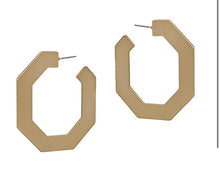 Hexagon hoops - 2 colors