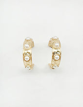 Evie Hoops - Turquoise or Pearl