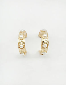 Evie Hoops - Turquoise or Pearl