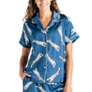 Hello Mello Beauty Sleep Satin Pajama Tops - 2 Options