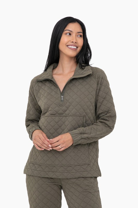 Quilted Pullover