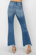 Risen Flare-Fray Jeans