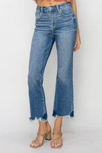 Risen Flare-Fray Jeans