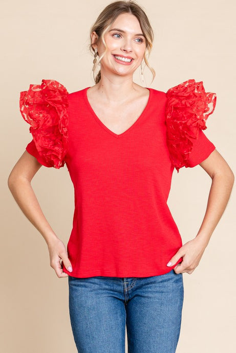 Lady in Red Top