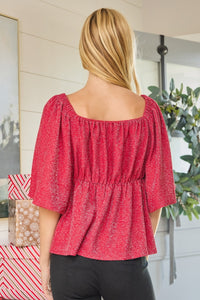 Shimmering Berry Top