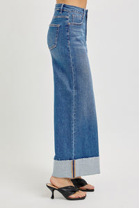 Risen Cuff Jeans
