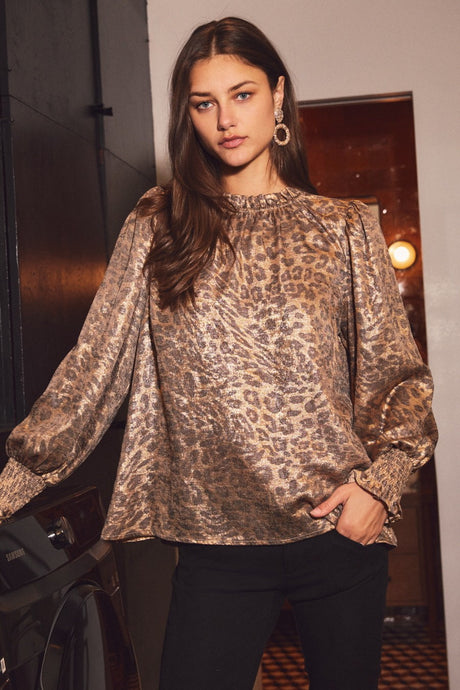 Metallic Leopard Top - Regular & Curvy