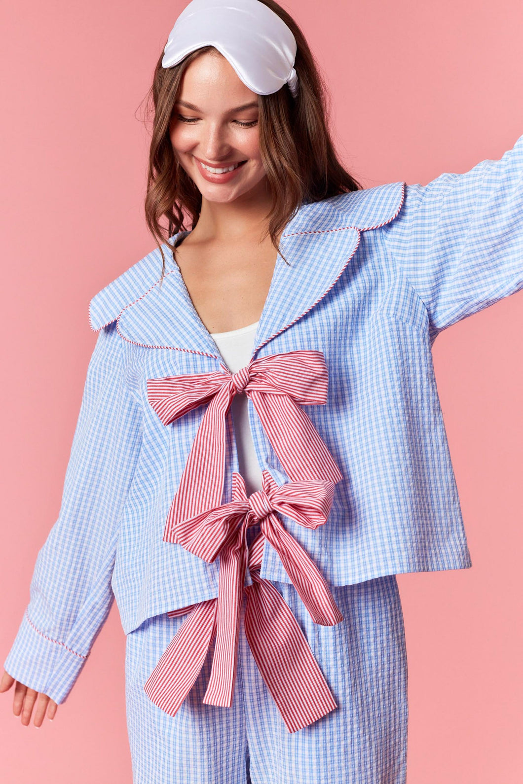 Gingham Pajama Set