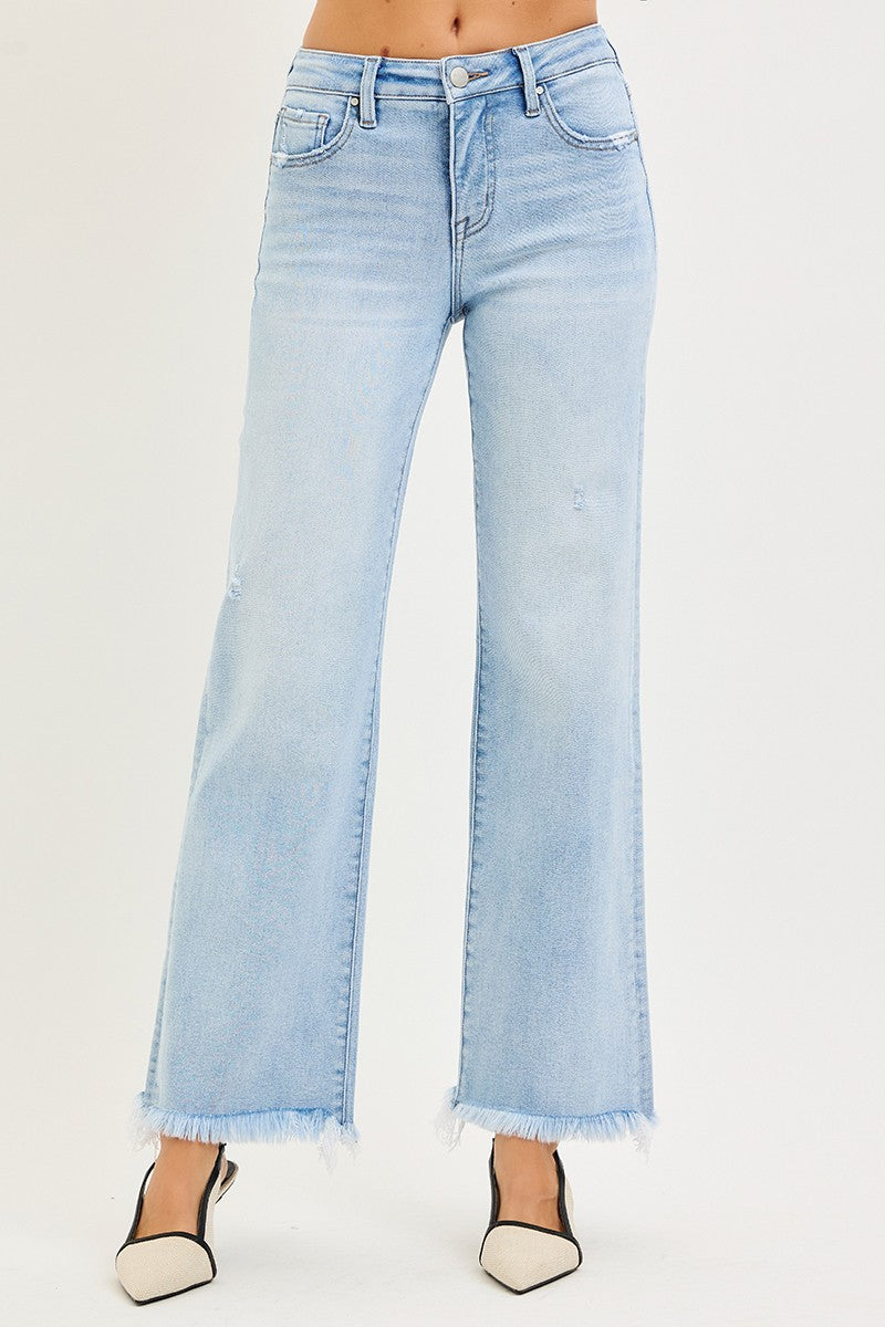 Risen Tummy Control Light Wash Jeans
