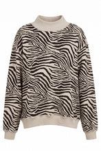 Zebra Mockneck Sweatshirt