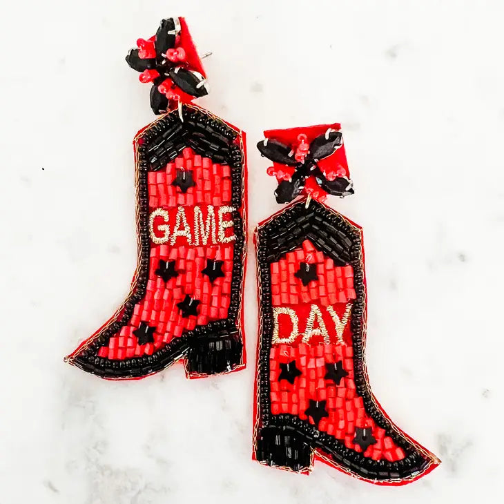 Game Day Boots Earring