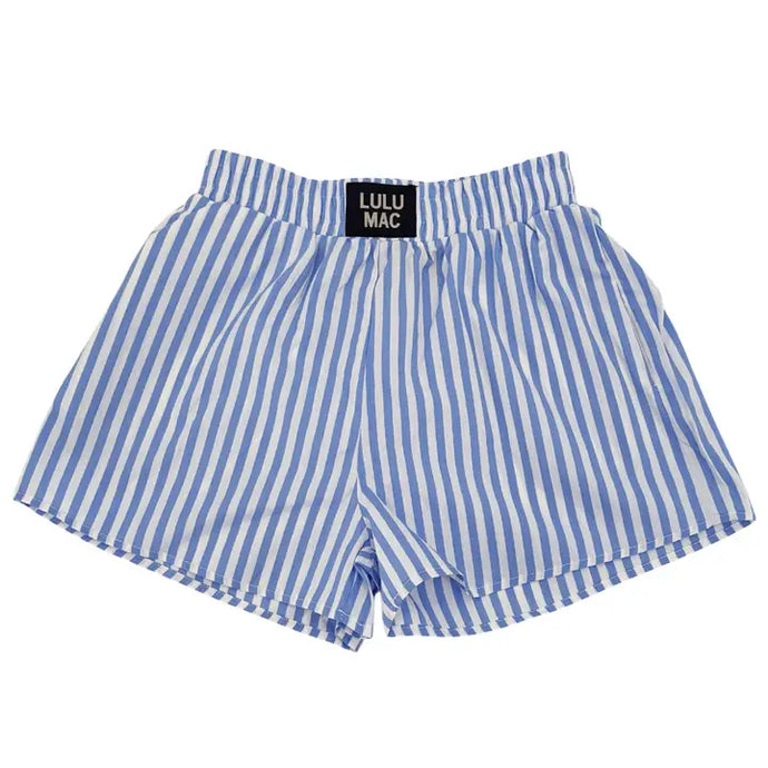 LULU MAC Light Blue Striped Boxer Short