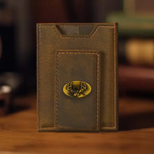 Zep-Pro Vintage Tan Leather Magnetic Front Pocket Wallet - Multiple Options