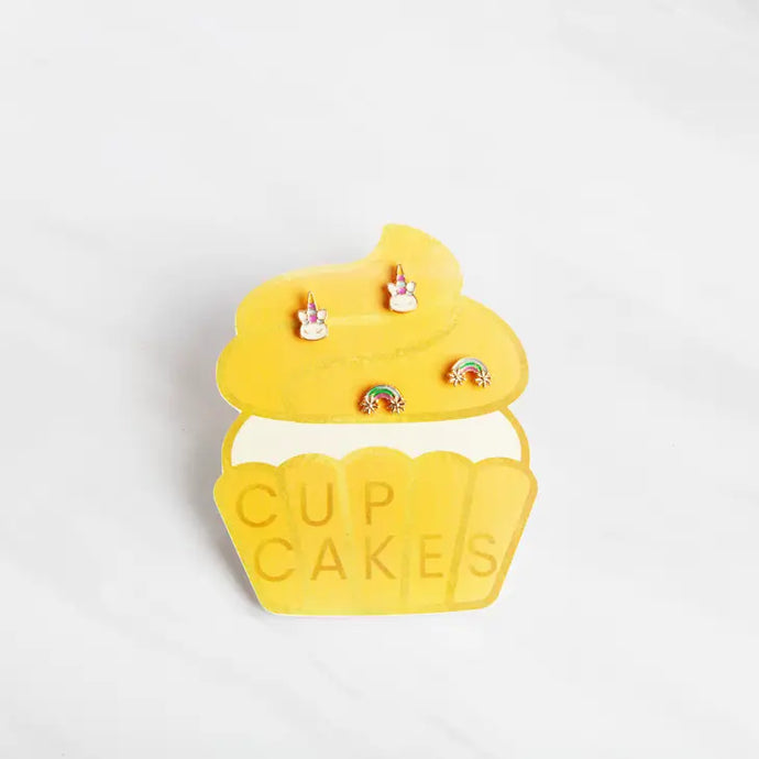 Laura Janelle Cupcake Kids Stud Earring Sets-Multiple Options