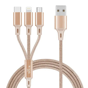 3-in-1 6ft Charging Cable