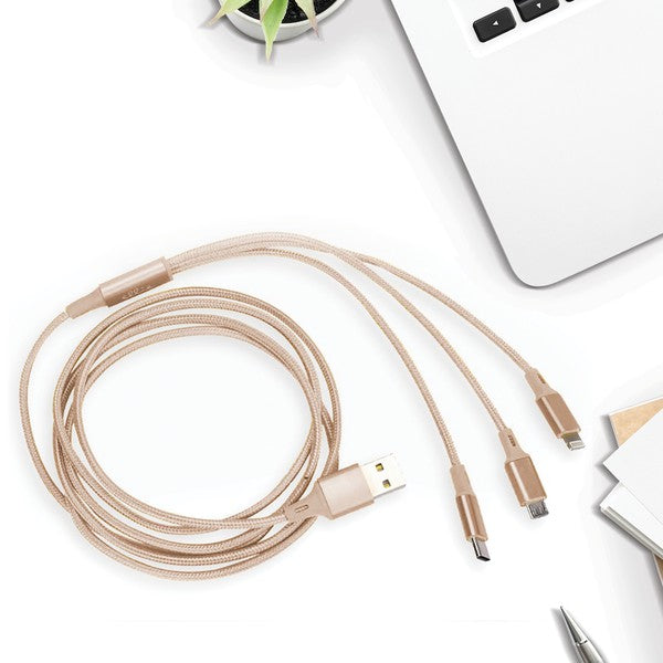3-in-1 6ft Charging Cable