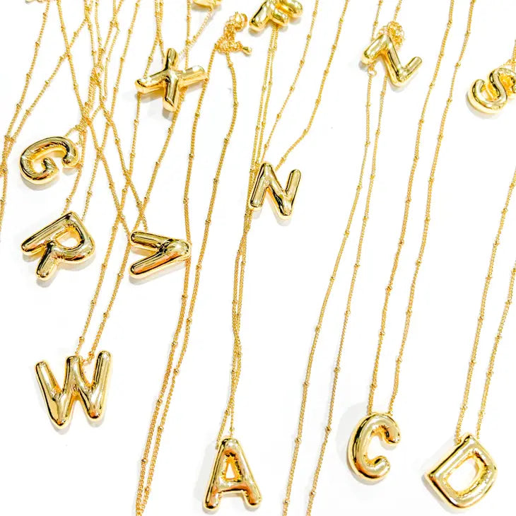 Balloon Initial Necklace