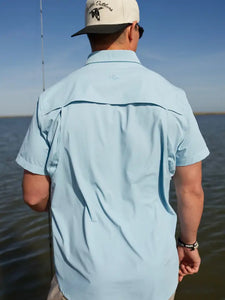 Burlebo Performance Fishing Shirt - Dusty Blue