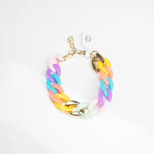 Resin Chain Bracelet - Multiple Colors