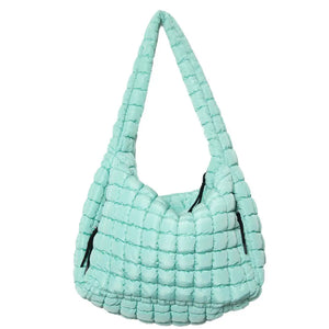 Quilted Hobo Tote Bag - Multiple Options