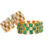Lauren Kenzie Crystal Checkered Rings-2 Colors