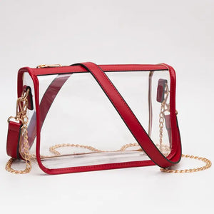 Red Clear Crossbody