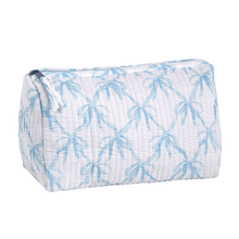 Mudpie Quilted Bow Bag - Blue or White