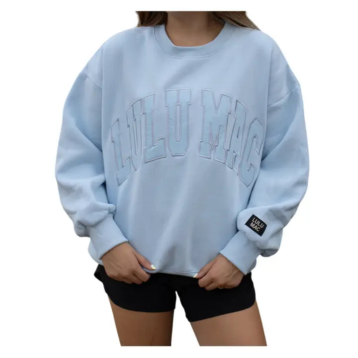 LULU MAC Light Blue Sweatshirt