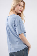 Faded Blue Curvy T-Shirt