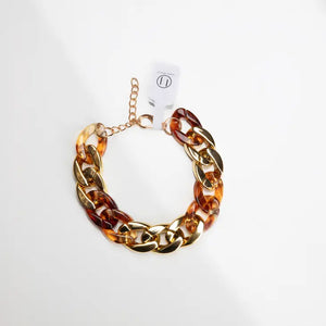 Resin Chain Bracelet - Multiple Colors