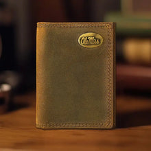 Zep-Pro Vintage Tan Leather Trifold Wallet - Multiple Options