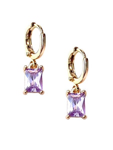 Farrah B Alina Gem Huggie Earrings-2 Colors