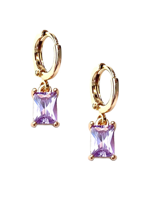 Farrah B Alina Gem Huggie Earrings-2 Colors