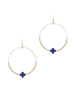 Colorful Cross Hoops - Multiple Options