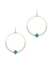 Colorful Cross Hoops - Multiple Options