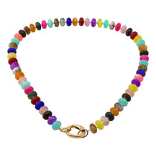 Multi Knot Bead Necklace - Multiple Colors