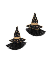 Purple Witch Hat Earrings