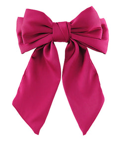 Satin Bow Barrette - Multiple Options