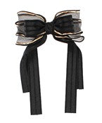 Triple Layered Bow Barrette - 2 Colors