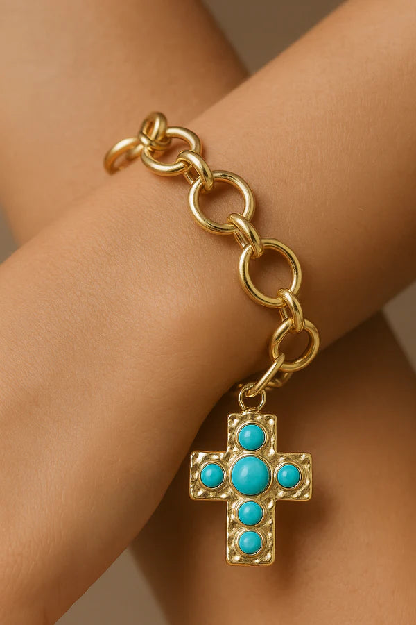 Ella Bracelet - Turquoise or Pearl